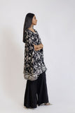 Shehrnaz - SHK-1407 - Black - Chiffon - 2 Piece