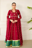Allure by IH - OLIVIA - Red - Raw Silk - 3 Piece