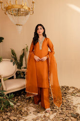 Allure by Ih - CYRA - BURNT ORANGE - Katan Silk - 3 Piece