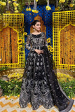 Yashfa Studio - Ghazal Organza Maxi For Women - Black - 2 Piece