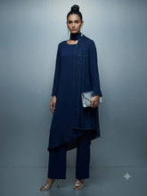 Gulabo Midnight Veil Suit Blue 3 Piece