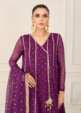 Allure by IH - IZZAH - Plum - Chiffon & Silk - 3 Piece