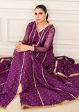 Allure by IH - IZZAH - Plum - Chiffon & Silk - 3 Piece