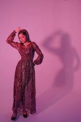 Syah - Chunchun - Gown - Shimmer - Plum