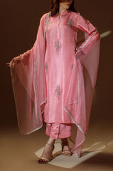 Ombrella - Pink Flair - Korean Raw Silk - Tea Pink - 3 Piece