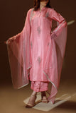 Ombrella - Pink Flair - Korean Raw Silk - Tea Pink - 3 Piece
