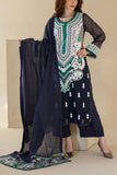 Ombrella - Ethnic - Khaadi Net - Navy Blue - 3 Piece