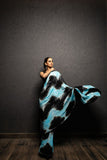 Khanz - Ice dyed Saree - Shamoise Silk - 1 Piece