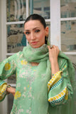 Reema Ahsan - Imara - PK Raw Silk & Organza - Mint Green - 3 Piece