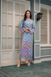 Reema Ahsan - Isabel - PK Raw Silk - Blue & Off-White - 2 Piece