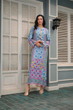 Reema Ahsan - Isabel - PK Raw Silk - Blue & Off-White - 2 Piece