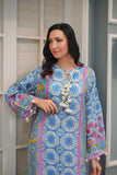 Reema Ahsan - Isabel - PK Raw Silk - Blue & Off-White - 2 Piece
