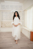 Leon - JASMINE WHITE - Chikankari wit Paper Cotton - 3 Piece