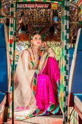 Pinktree - Jahanara Begum - Hot Pink - Silk - 3 Piece