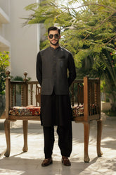 Deepak Perwani - Jkt1484 & Kas913 - Dark Grey - 3 Piece