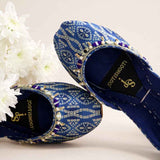JootiShooti - Bandhani Cobalt Khussa For Women