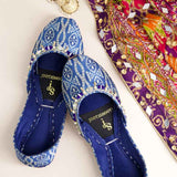 JootiShooti - Bandhani Cobalt Khussa For Women