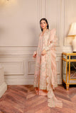 Fozia Khalid - Juliet Peach - Organza - 4 Piece - Studio by TCS