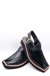 Alifyay - Kaptan Black Peshawari Sandal