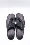 Alifyay - Kolapuri Black Leather Slippers