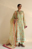 Sania Maskatiya - Kael - Khaddi Silk / Raw Silk / Organza - Mint - 3 Piece