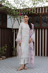 Deepak Perwani - Ktd4128 - Bamber Silk & Cotton Net - 3 Piece - Unstitch