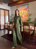 Leon - Lazer Bellagio Set For Women - Olive - 2 Piece