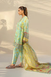 Sania Maskatiya - Lamia - Cotton Net , Khaddi Silk , Organza - Sea Foam - 3 Piece