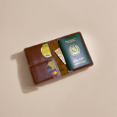 Zahraas Rustic Leather Passport Cover/Holder