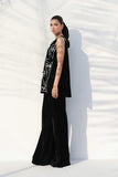 Sania Maskatiya - Lena Velvet Suit For Women - Ebony 2 Piece