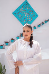 Sadia Aamir - Lily - White - Pure Lawn - 1 Piece