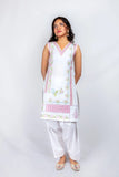 Gulenoor Lo Fi Chai Suit White 2 Piece