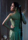 Shahid Chuhan - Luminous Satin, Silk Top For Women - Pistachio Green