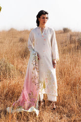 Sana Safinaz - Muzlin Lawn Unstitch Suit For Women - 3 Piece