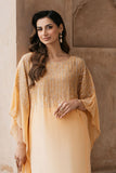 Natasha Kamal - MALAYA - peach - Georgette Chiffon & Silk - 2 Piece