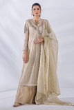 Malook - Anna - Fawn - Zari Net Silk - Embroidered - 3 Piece - Studio by TCS