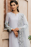 Natasha Kamal - MEYER - light grey blue - Georgette Chiffon, Silk & Net - 3 Piece