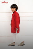 Mom4Little - Kurta & Pajama - Red & Offwhite - 2 Piece - Studio by TCS