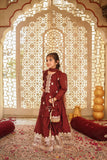 Cheeco Chic - MGCEID25 - Golden and Maroon - Khaadi Net - 3 Piece