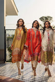 Deepak Perwani - Blossom Silk Suit For Women - Orange - 3 Piece