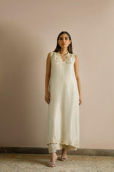 Deepak Perwani - Kut268 - Ecru - Raw Silk - 2 Piece