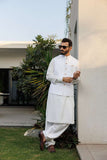 Deepak Perwani - Boski Linen For Men - White - 2 Piece