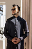 Deepak Perwani - Boski Linen Kurta Shalwar For Men - Brown - 2 Piece