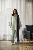 Deepak Perwani - Virelle Silk Embroidered Suit For Women - Ice Blue - 2 Piece