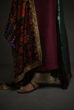 Maheen Khan - RALI DUPATTA - Maroon - Pure Medium Silk - 1 Piece