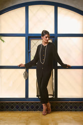 Maheen Khan - SLIMS - Crepe - Black - 1 Piece