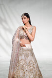 Malook - Mahgul - White - Net Choli - Lehenga - 3 Piece - Studio by TCS