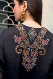 Shamaeel - Midnight Angrakha - Viscose Silk/Organza