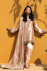 Sania Maskatiya - Manira Tissue,Organza Suit For Women - Rose Quartz 3 Piece