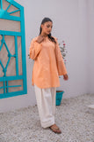 Sadia Aamir - Marigold - Light Peach - Pure Lawn - 1 Piece
